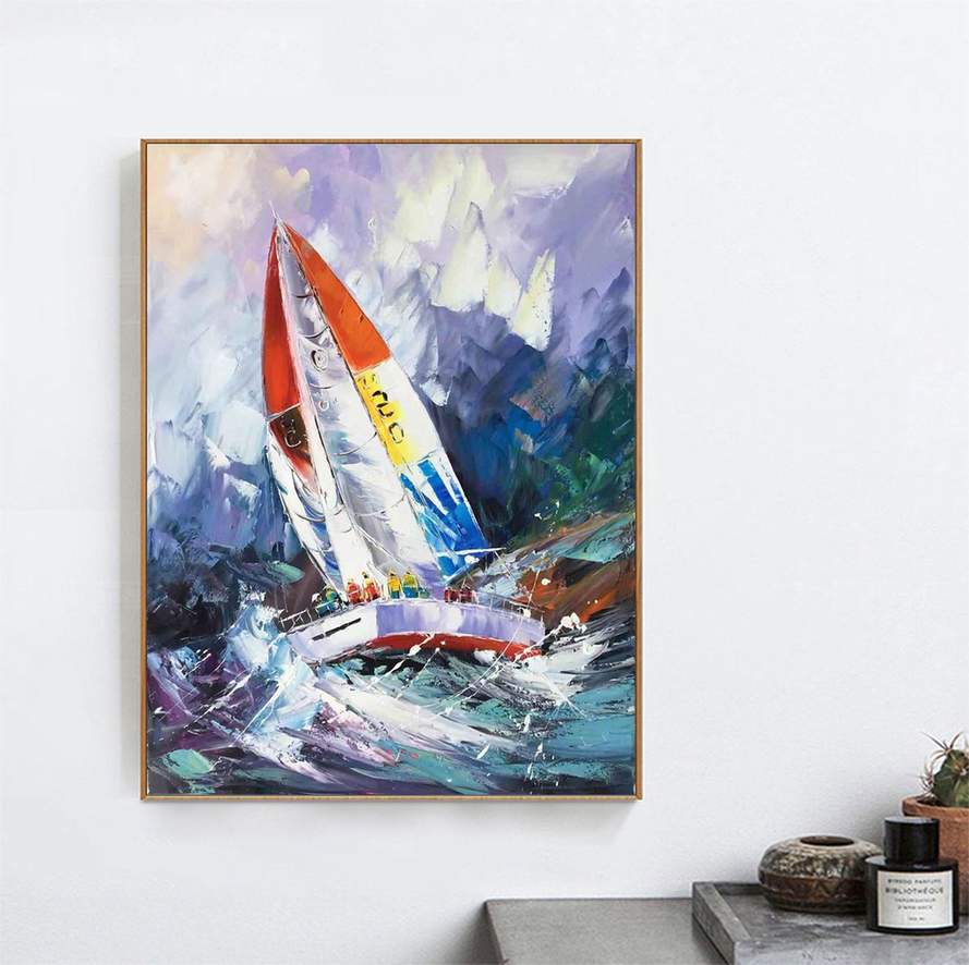 sailboat wall art